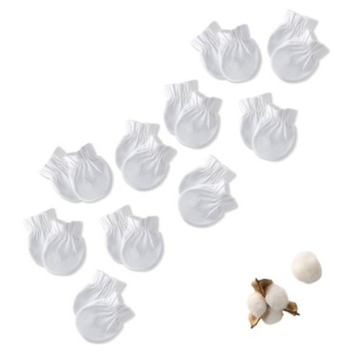 Butterblu MORGAN 10-Pack Baby Mittens White One Size