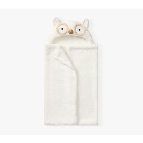 Snow Owl Fur Nursery Wrap , Nursery Wrap , White