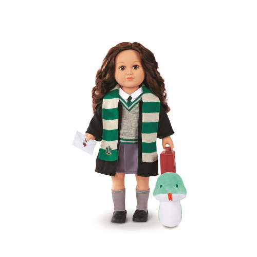 My Life As Harry Potter Slytherin Posable 18-inch Doll, Brunette Hair, Brown Eyes