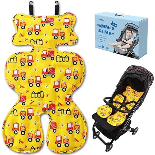 Baby Car Seat Stroller Gel Cooling Pad,Foldable Infant Cooler Mat for Summer,Easy to Install Universal Car Seat Cooler Cushion,Breathable Ice Pack Pad,Ideal Gift Fit Carseat,Stroller,High Chair