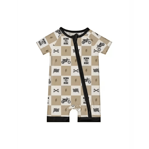 bamboo fiber baby onesie cycling design double sided - Temu