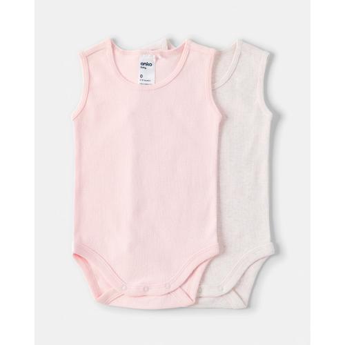 2 Pack Sleeveless Bodysuits - Kmart