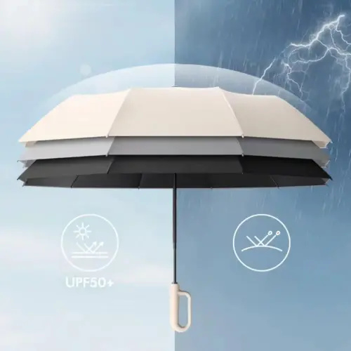 Automatic Folding Umbrella, 1 Count/60pcs Portable Rain Umbrella with Loop Buckle, Windproof & Waterproof Umbrella for Men & Women #GLOBAL PICKS - TikTok Shop