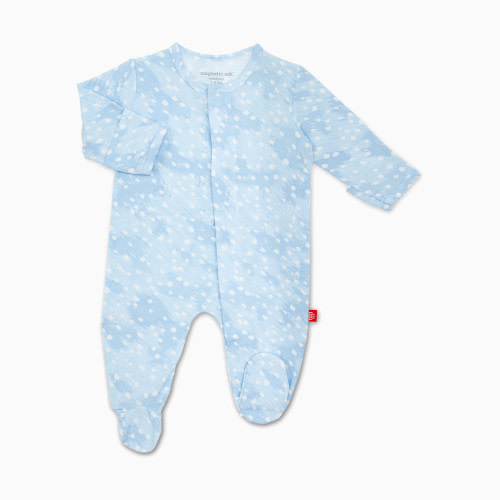 Doeskin Modal Footie - Blue Doeskin
