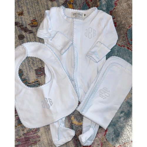 Baby Blue Footie Bundle Newborn