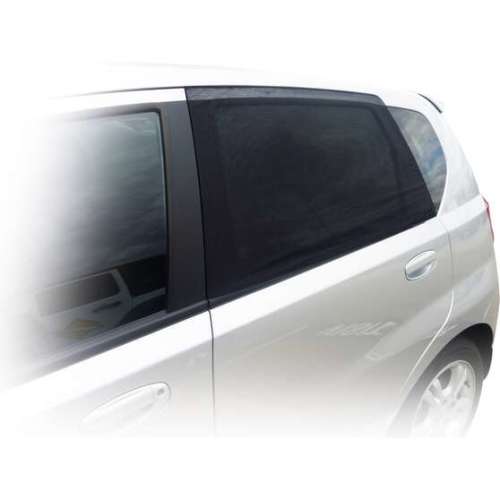 SCA Window Shade Side Large Curved Black Pair