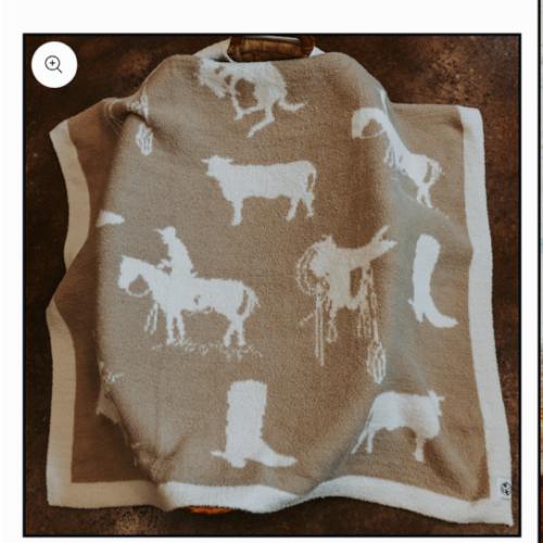 Rustic Roots Soft Plush reversible Baby Blanket – Cowkid Clothing Company