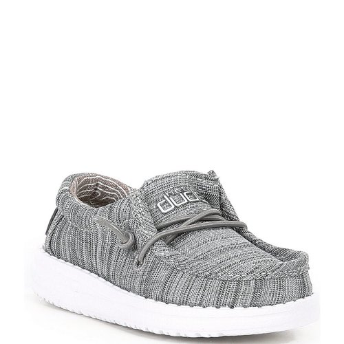 HEYDUDE Boys' Wally Linen Washable Slip On Sneakers (Infant)