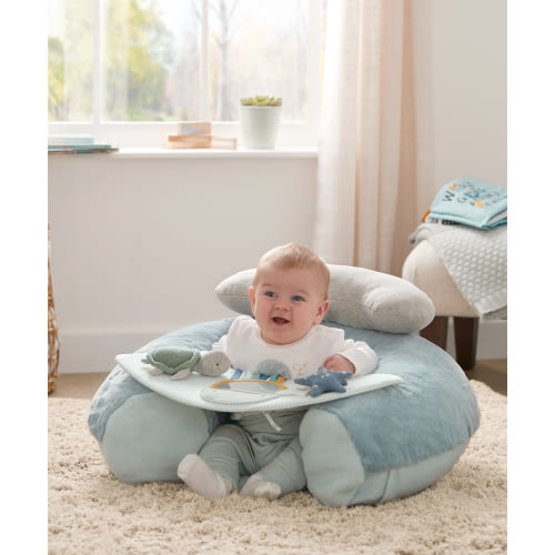 ماماز اند باباز - كرسي الجلوس واللعب التفاعلي ويلكم تو ذا وورلد - أرنب - أزرق