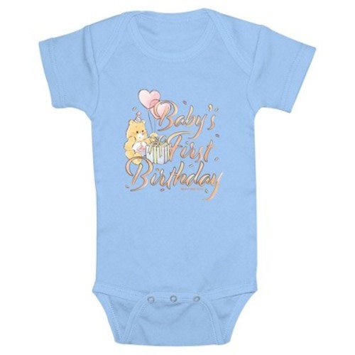 Infant's Care Bears Birthday Bear Baby’s First Birthday  Bodysuit - Light Blue - 12 Months