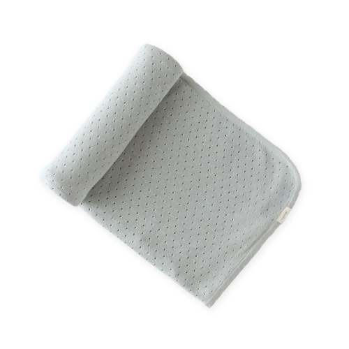Pointelle Knit Blanket - Soft Sea – Pehr