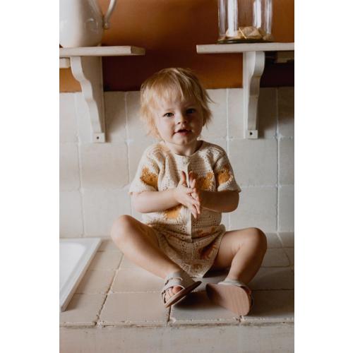 CRAB PRINT KNIT SHORT JUMPSUIT - Ecru | ZARA United States