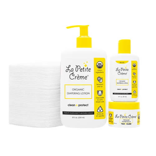 Organic French Diaper Care - Gift Set (disposable Pads)