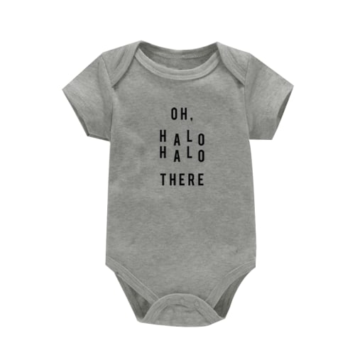 Oh, Halo Halo There Gray Onesie