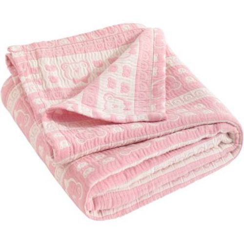 3 Layer Muslin Cotton Toddler Blanket, Super Soft and Warm Crib Blanket - NTBAY