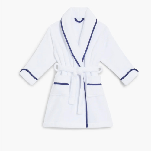 The Tiny Hotel Robe - White/Navy