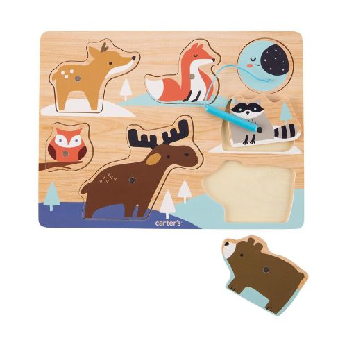 Wooden Magnetic Animals Puzzle - Multi