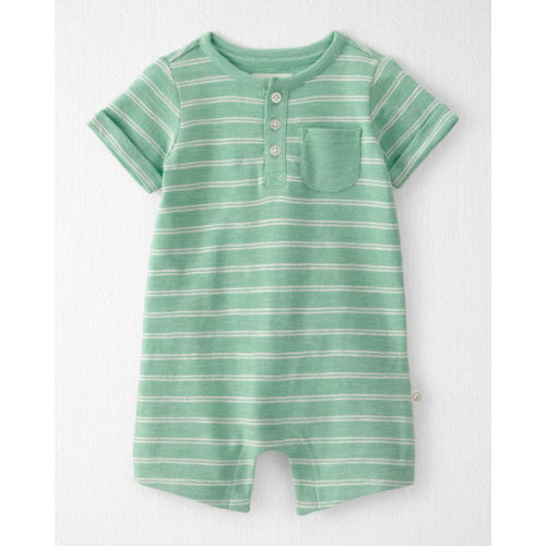 Baby Short-Sleeve Romper Made with Organic Cotton in Stripes - Little Planet | Carter's