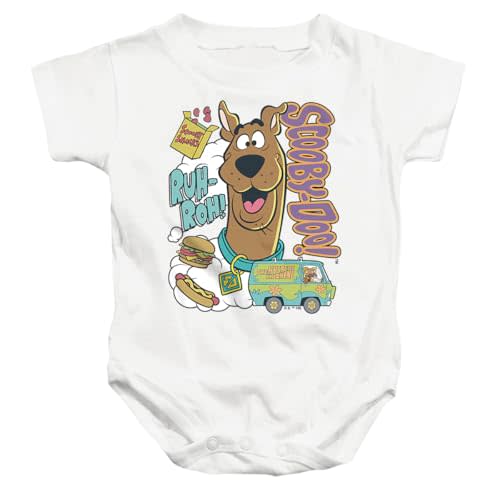 Popfunk Scooby-Doo Ruh-Roh Snacks Unisex Infant Snap Suit for Baby