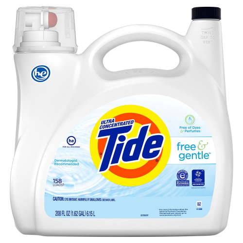 Tide Free and Gentle Liquid Laundry Detergent (158 loads, 208 fl. oz.)