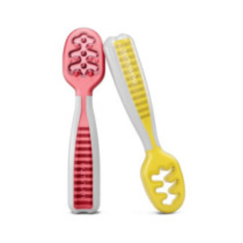 NumNum Baby Spoons Set - Red/Yellow