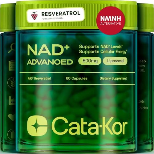 NMNH Supplement Alternative – Liposomal NAD + Resveratrol – 30-Day Supply – High Purity NAD Supplement for Energy & Healthy Aging – 60 Capsules