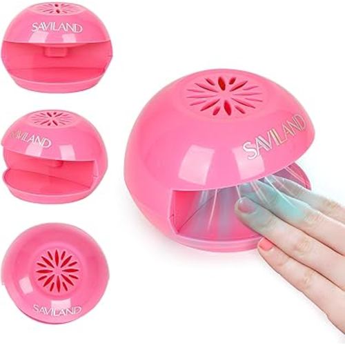SAVILAND Nail Dryer for Regular Polish: Nail Dryer for Kids Quick Dry Nail Polish Dryer Mini Nail Fan Dryer for Regular Polish Beginners Girls Nail Art Tool Great Gift for Girls