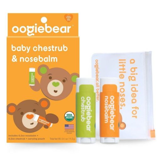 oogiebear Organic Mini Nosebalm and Chestrub Baby Care Kit