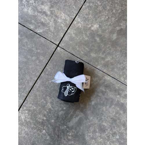 Cowboy Skull | Black Muslin Blanket