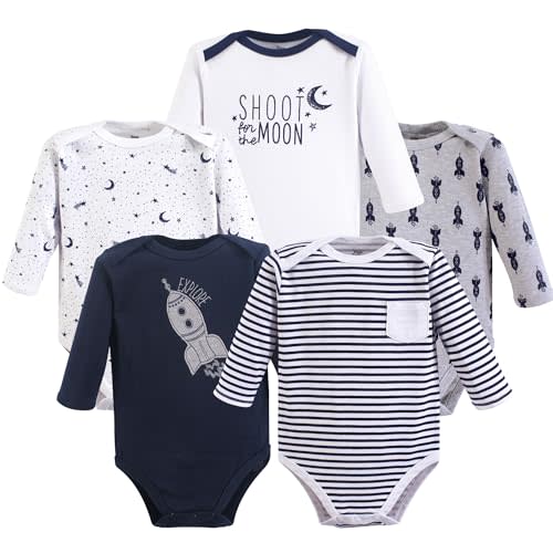 Luvable Friends Hudson Baby Bodysuits 5pk