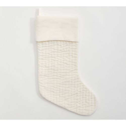 Channel Quilted Velvet Stockings