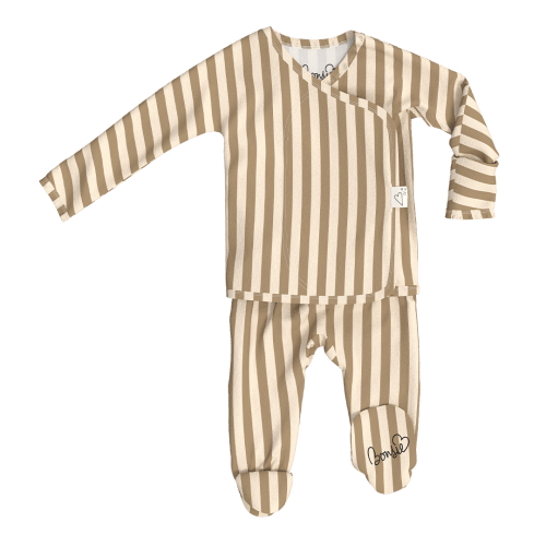 Footie - Toffee Twist – Bonsie Skin to Skin Babywear - Size 3-6 months