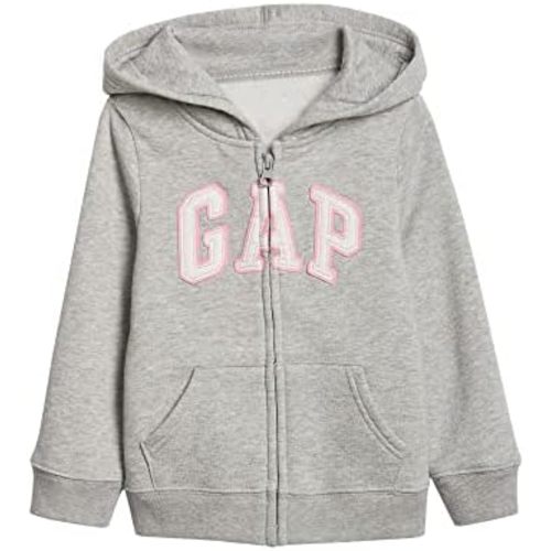 GAP Baby Girls' Playtime Favorite Logo Full Zip Hoodie Hooded Sweatshirt