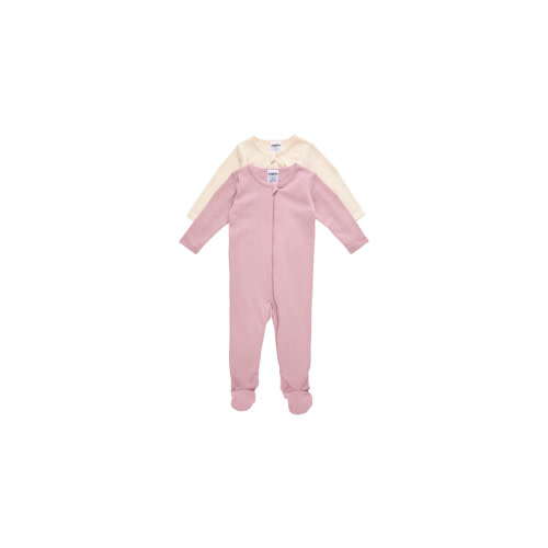 Snugtime Organic Cotton Coverall 2 Pack - Girl | Baby Bunting AU