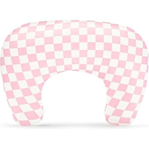 Boppy Nursing Breastfeeding Pillow Cover (Pink Checkered)