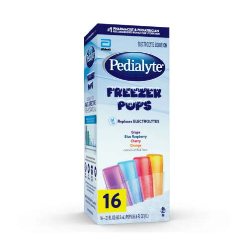 Pedialyte Electrolyte Solution Freezer Pops, Variety Pack, Pack of 16 HSA/FSA Eligible