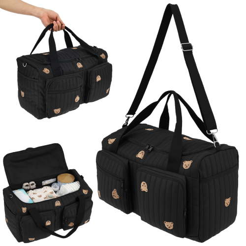 Grusce Hospital Maternity Bag Large Capacity Duffel Tote Diaper Tote Bags with Shoulder Strap and Multiple Pockets Multipurpose for Travel Labor Delivery