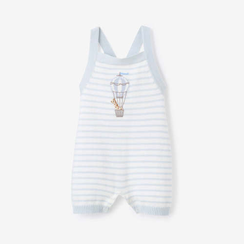 Up & Away Stripe Knit Overall BLUE / 3-6M