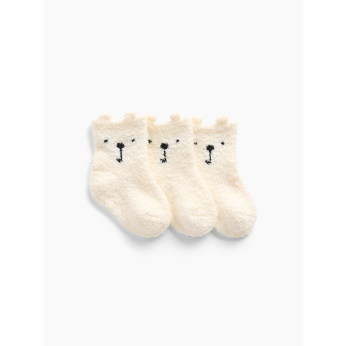 Baby Cozy Bear Socks (3-Pack)