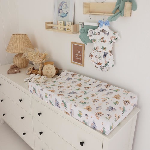 Dragon Organic Bassinet Sheet / Change Pad Cover | Snuggle Hunny