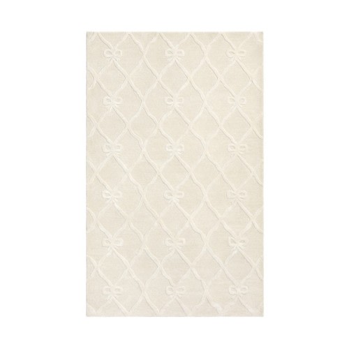 LoveShackFancy Wool Viscose Bow Trellis Rug