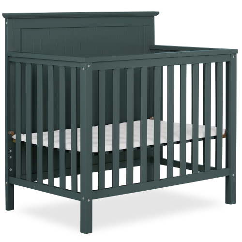 "Dream On Me Ava 4-in-1 Mini Crib, Olive, Greenguard Gold, Non-Toxic, 1"" Pad, 3 Height Settings"