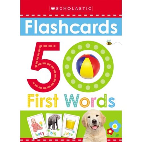 Flashcards: 50 First Words (Scholastic Early Learners)