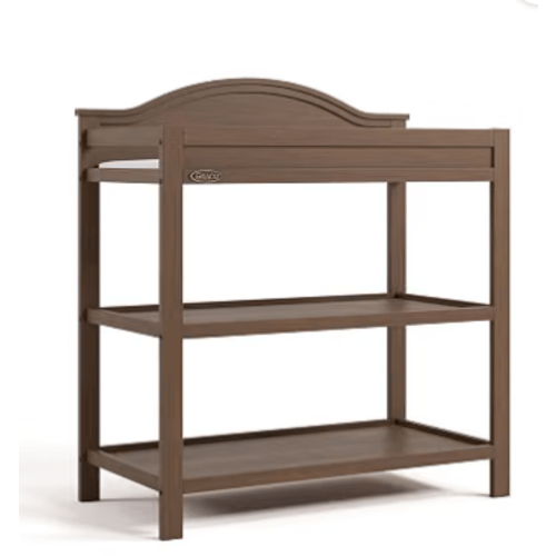 Graco Story Changing Table with Water-Resistant Pad, Hazelnut