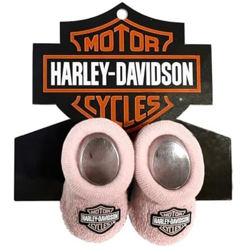 Harley-Davidson Baby Boys' Infant Cozy Knit Bootie Socks