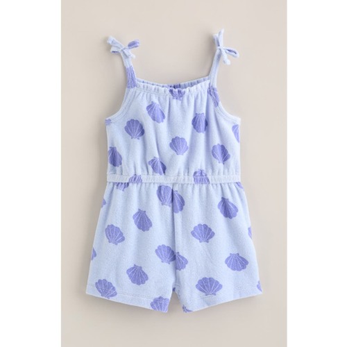 Bow Strap Cotton Terry Shorts )