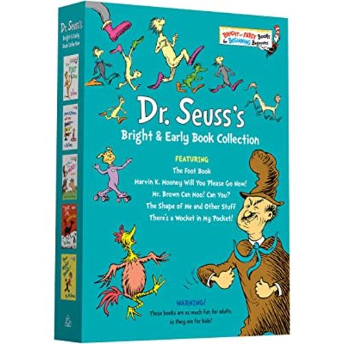 Dr. Seuss Bright & Early Book Collection: The Foot Book; Marvin K. Mooney Will You Please Go Now!; Mr. Brown Can Moo! Can You?, The Shape of Me and ... in My Pocket! (Bright & Early Books(R))