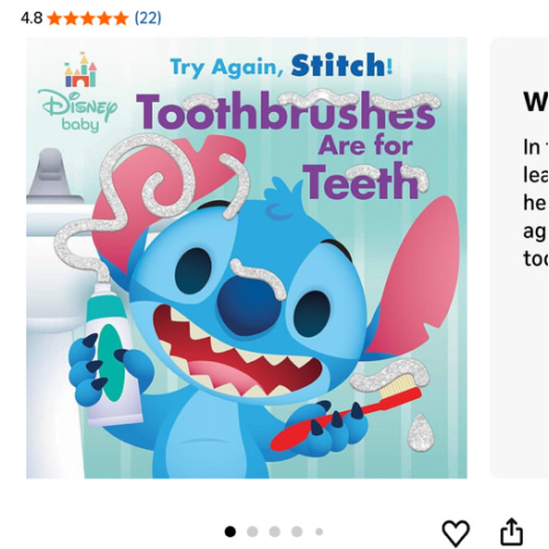 Disney Baby: Try Again, Stitch: Toothbrushes Are for Teeth!