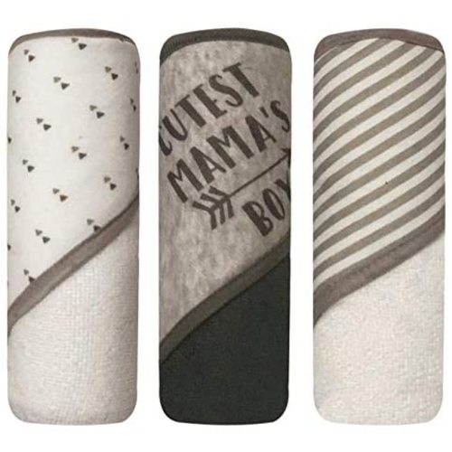 MODERN BABY 3 Pack Hooded Baby Bath Towel Set for Newborns Infants & Toddlers, Boys & Girls Baby Hooded Towels