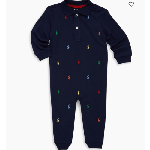 Polo Ralph Lauren Baby Boy's Pony Cotton Interlock Coverall | Saks Fifth Avenue